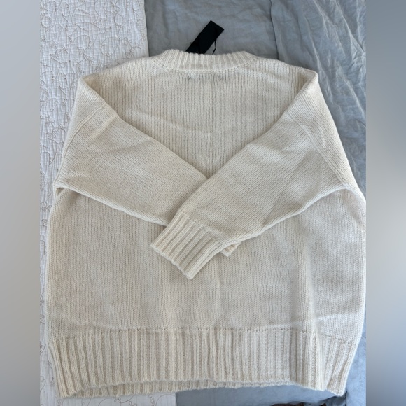 Jenni Kayne Cream Cocoon Crewneck Sweater - Picture 7 of 7